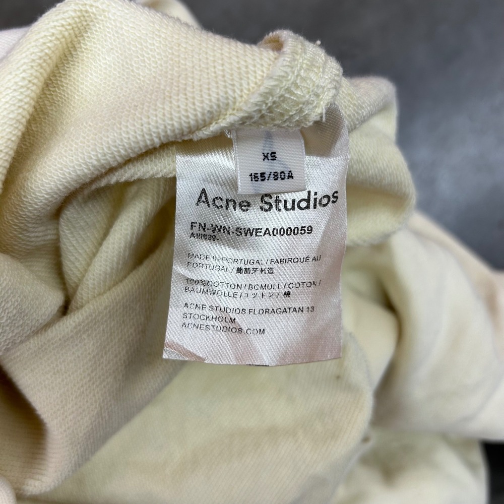 Acne Studios Grant Levy Lucero Ceramic Foebe Patch Sweatshirt Womens XS - Picture 6 of 10
